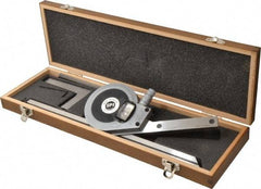 SPI - 6, 12 Inch Long Blade, 360° Max Measurement, Bevel Protractor - Accuracy up to 1 Min, 1 Min Dial Graduation - Eagle Tool & Supply