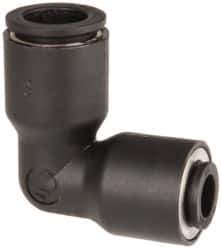 Legris - 3/8 x 1/4" Outside Diam, Nylon Push-to-Connect Tube Union Elbow - 290 Max psi - Eagle Tool & Supply