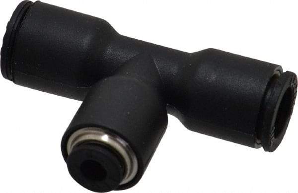 Legris - 1/8 x 1/4" Outside Diam, Nylon Push-to-Connect Union Tee - 290 Max psi - Eagle Tool & Supply