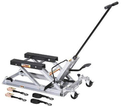 OTC - 1,500 Lb Motorcycle Lift - 4 Locking Positions, 3-1/2 to 16-3/4" High, 17-1/4" Skid Length x 3-1/8 Skid Width - Eagle Tool & Supply