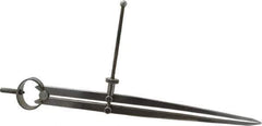 Value Collection - 10 Inch Leg, Spring Joint, Steel, Polished, Divider - 10 Inch Max Measurement, 250mm Max Measurement, Flat Leg with Quick Nut Adjustment - Eagle Tool & Supply