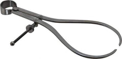 Value Collection - 8 Inch Leg, Spring Joint, Steel, Polished, Outside Caliper - 8 Inch Max Measurement, 200mm Max Measurement, Flat Leg with Quick Nut Adjustment - Eagle Tool & Supply