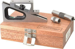 Fowler - 6-1/4 Inch Adjustable Planer and Shaper Gage - 5 Inch Long, 3/4 Inch Wide, 6-1/4 Inch High Base, Includes 1 Inch Extension Post, 3 Inch Extension Post, Wooden Case - Eagle Tool & Supply