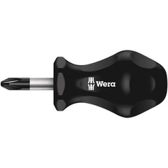 Wera - #2 Point, 1" Blade Length Posidrive Screwdriver - 79mm OAL - Eagle Tool & Supply