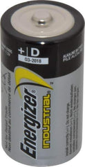Energizer - Size D, Alkaline, 12 Pack, Standard Battery - 1.5 Volts, Button Tab Terminal, LR20, ANSI, IEC Regulated - Eagle Tool & Supply