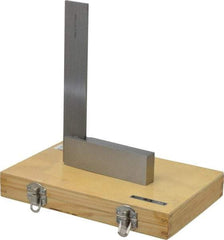 Value Collection - 7-7/8" Blade Length, 5" Base Length Steel Square - 0.0004" Accuracy, Beveled Edge - Eagle Tool & Supply