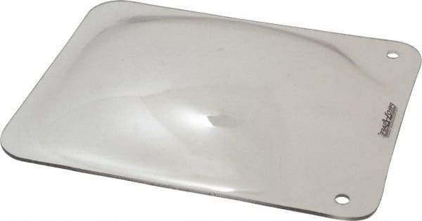 PRO-SAFE - Polycarbonate Concave Shield - 8" Wide x 10" Long x 1/8" Thick, Magnetic Base, For General Purpose Use - Eagle Tool & Supply