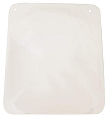 PRO-SAFE - Polycarbonate Concave Shield - 10" Wide x 12" Long x 1/8" Thick, Magnetic Base, For General Purpose Use - Eagle Tool & Supply