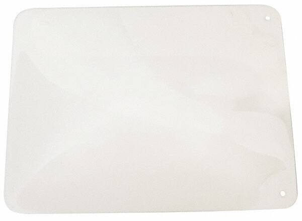 PRO-SAFE - Polycarbonate Concave Shield - 12" Wide x 16" Long x 1/8" Thick, Magnetic Base, For General Purpose Use - Eagle Tool & Supply