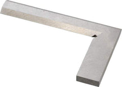 Value Collection - 3-1/8" Blade Length, 2" Base Length Steel Square - 0.0011" Accuracy, Beveled Edge - Eagle Tool & Supply