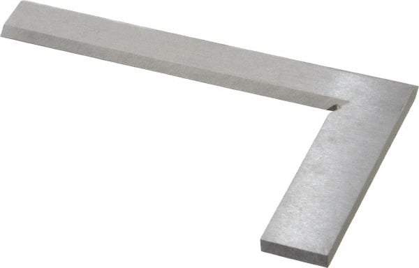 Value Collection - 5" Blade Length, 3" Base Length Steel Square - 0.0013" Accuracy, Beveled Edge - Eagle Tool & Supply