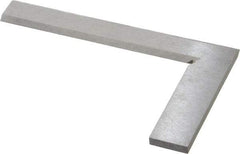 Value Collection - 5" Blade Length, 3" Base Length Steel Square - 0.0013" Accuracy, Beveled Edge - Eagle Tool & Supply