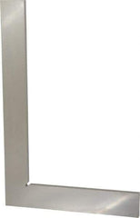 Value Collection - 10-1/2" Blade Length, 6-3/8" Base Length Tool Steel Square - 0.0018" Accuracy - Eagle Tool & Supply