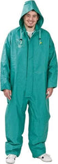 OnGuard - Size 3XL, Green, Chemical Coverall - 1 Pocket, Open Ankle, Open Wrist - Eagle Tool & Supply