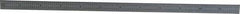 PEC Tools - 12" Long, 1/100, 1/64, 1/32, 1/10" Graduation, Flexible Steel Rule - 5R Graduation Style, 1/2" Wide, Silver, Satin Chrome Finish - Eagle Tool & Supply