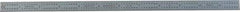 PEC Tools - 12" Long, 1/64, 1/32, 1/16, 1/8" Graduation, Flexible Steel Rule - 4R Graduation Style, 1/2" Wide, Silver, Satin Chrome Finish - Eagle Tool & Supply
