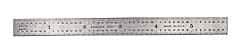 Mitutoyo - 24" Long, 1/100, 1/64, 1/32, 1/10" Graduation, Flexible Stainless Steel Rule - 5R Graduation Style, 3/4" Wide, Silver, Satin Chrome Finish - Eagle Tool & Supply