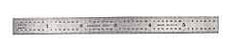 Mitutoyo - 24" Long, 1/100, 1/64, 1/32, 1/10" Graduation, Flexible Stainless Steel Rule - 5R Graduation Style, 3/4" Wide, Silver, Satin Chrome Finish - Eagle Tool & Supply