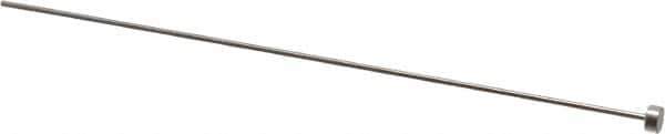 Gibraltar - 1mm Pin Diam, 4mm Head Diam x 2mm Head Height, 100mm OAL, Straight Ejector Pin - Steel, 98mm Pin Length - Eagle Tool & Supply