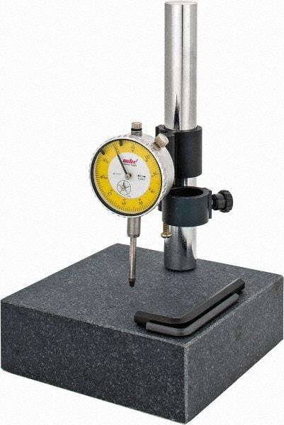 Value Collection - Granite, Rectangular Base, Comparator Gage Stand - 10" High, 6" Base Length x 6" Base Width x 2" Base Height - Eagle Tool & Supply