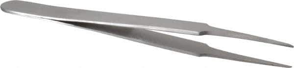 Value Collection - 4-1/4" OAL Stainless Steel Assembly Tweezers - Narrow Sharp Points - Eagle Tool & Supply