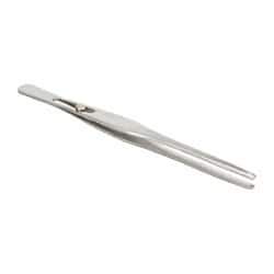 Value Collection - 6-1/2" OAL Stainless Steel Assembly Tweezers - Slide Lock, Blunt Points - Eagle Tool & Supply