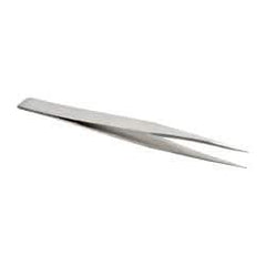 Value Collection - 5" OAL AA-SS Precision Tweezers - Strong Bevel - Eagle Tool & Supply