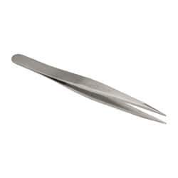 Erem - 4-3/4" OAL OO-SA Precision Tweezers - Fine Straight Point - Eagle Tool & Supply