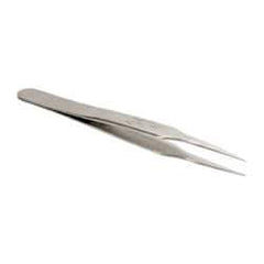 Erem - 4-1/2" OAL 2-SA Precision Tweezers - Medium Taper Precision Point - Eagle Tool & Supply