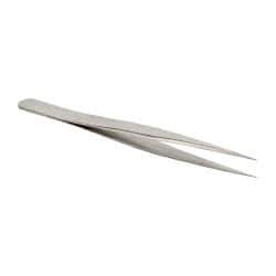 Erem - 4-3/8" OAL 3C-SA Precision Tweezers - Ultra Fine Straight Point - Eagle Tool & Supply