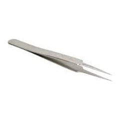 Erem - 4-1/2" OAL 5-SA Precision Tweezers - Micro Fine Taper Point - Eagle Tool & Supply