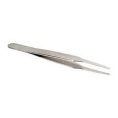 Erem - 4-1/2" OAL 2A-SA Precision Tweezers - Round Tapered Tip - Eagle Tool & Supply