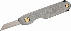 Stanley - 4-1/4" OAL, Straight Pocket Knife - 1 Blade - Eagle Tool & Supply