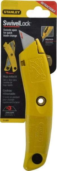 Stanley - Retractable Utility Knife - 3 Blades Included - Eagle Tool & Supply