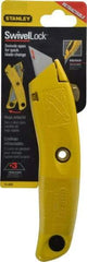 Stanley - Retractable Utility Knife - 3 Blades Included - Eagle Tool & Supply