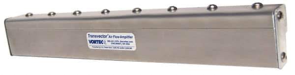 Vortec - Air Ionizers Type: Linear Air Nozzle Material: Aluminum - Eagle Tool & Supply