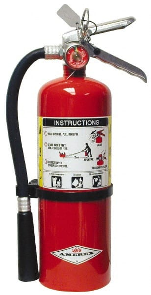 Amerex - 5 Lb, 2-A:10-B:C Rated, Dry Chemical Fire Extinguisher - Eagle Tool & Supply