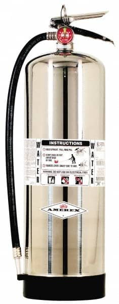 Amerex - 2.5 Gal, 2-A Rated, Water Fire Extinguisher - Eagle Tool & Supply