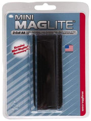 Mag-Lite - Leather Mini/Pocket Flashlight Belt Holster - Black, Compatible with Maglite AA Batteries - Eagle Tool & Supply