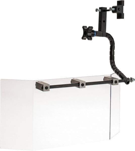 Flexbar - Milling Machine Guards Type: Visor Guard with Base Shield Width (Inch): 8 - Eagle Tool & Supply