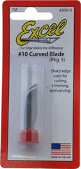 Excel - 5 Piece Steel Hobby Blade - 1-7/16" OAL - Eagle Tool & Supply