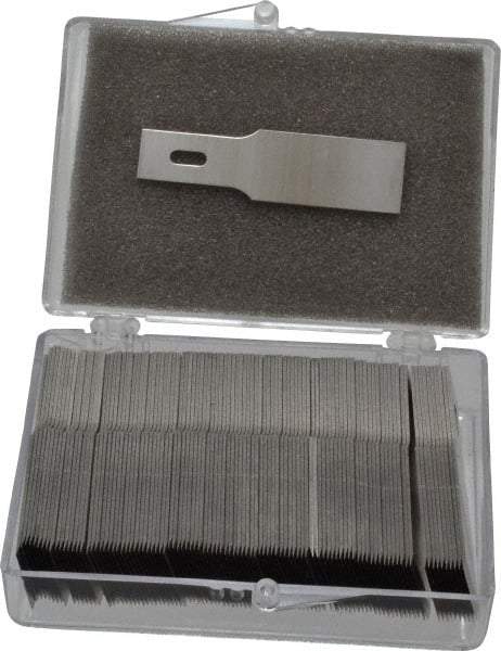 Excel - 100 Piece Steel Hobby Blade - 1-13/16" OAL - Eagle Tool & Supply