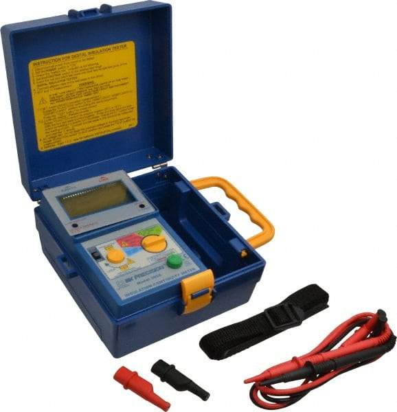 B&K Precision - Digital Display, 2,000 Megohm Electrical Insulation Resistance Tester & Megohmmeter - 1,000 VDC Max Test Voltage, Powered by AA Battery - Eagle Tool & Supply