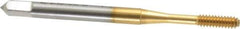 OSG - #4-40 UNC H5 Thread Limit Bottoming Thread Forming Tap - Cobalt, TiN Finish, 1-7/8" OAL, 9/16" Thread Length, Right Hand Thread, Series HY-PRO NRT - Eagle Tool & Supply