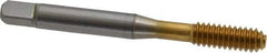 OSG - 1/4-20 UNC H5 Thread Limit Bottoming Thread Forming Tap - Cobalt, TiN Finish, 2-1/2" OAL, 1" Thread Length, Right Hand Thread, Series HY-PRO NRT - Eagle Tool & Supply