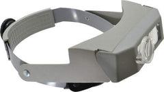 Made in USA - 2.75x Magnification, Acrylic, Rectangular Magnifier - 3-1/8 Inch Long x 1-1/8 Inch Wide Lens, Headband Mount, 6 without Auxiliary Lens and 2 with Auxiliary Lens Inch Focal Distance - Eagle Tool & Supply