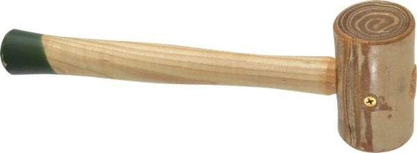 Garland - 1-1/4 Lb Head Weighted Rawhide Mallet - 12" Long Wood Handle - Eagle Tool & Supply