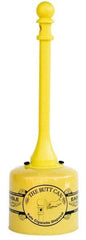 Eagle - 5 Gal Galvanized Steel with Polyethylene Tube Cigarette & Cigar Receptacle - 40" High - Eagle Tool & Supply