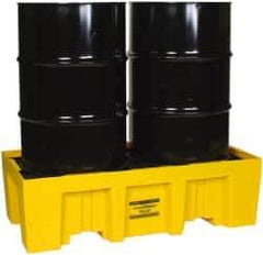 Eagle - 66 Gal Sump, 4,000 Lb Capacity, 2 Drum, Polyethylene Spill Deck or Pallet - 26-1/4" Long x 26-1/4, 51" Wide x 13-3/4" High - Eagle Tool & Supply