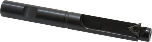 APT - 19/32 Inch Diameter, Solid Pilot, Straight 1/2 Inch Shank Diameter, 1 Insert, Indexable Counterbore - 4-3/8 Inch Overall Length, TPGH 215 Insert - Eagle Tool & Supply